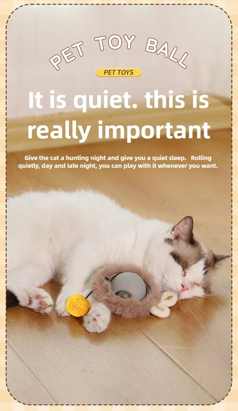 Interactive Self-Moving Cat Ball Toy